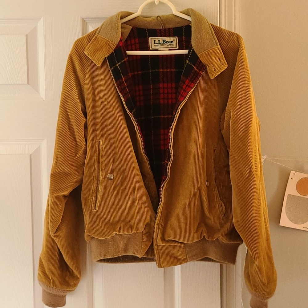 Vintage LL Bean corduroy jacket with fleece lining